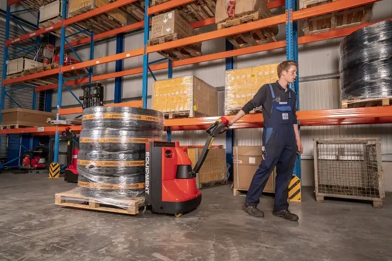 Xe Nâng Tay Điện 2.5 Tấn Pallet Truck Ept25-wa Pin Li-ion 24v 2