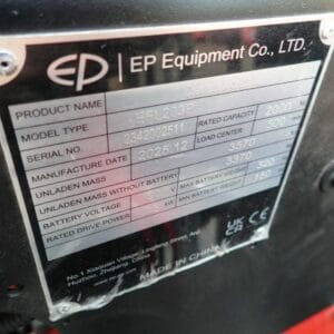 Xe Nâng Điện 2 Tấn Ngồi Lái 4 Bánh Efl203p Pin 80v Li-ion 10