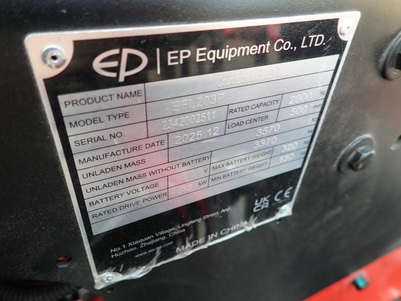 Xe Nâng Điện 2 Tấn Ngồi Lái 4 Bánh Efl203p Pin 80v Li-ion 10