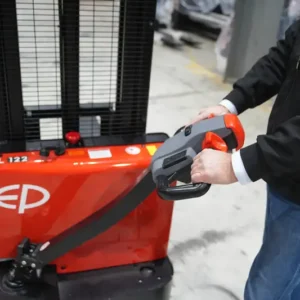 Xe Nâng Điện Stacker 1.2 Tấn Est122 Đứng Lái Nâng 3013 Mm Agm 24v 4