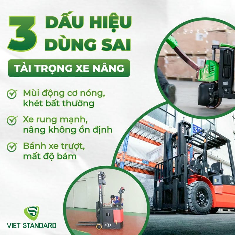Sử Dụng Xe Nâng đúng Tải Trọng