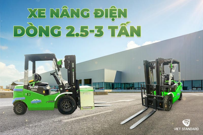 Xe phù hợp kho hàng, siêu thị, logistics, nhà máy sản xuất và khu vực bốc