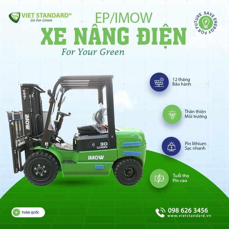 Thông số quan trọng gồm tải trọng danh định, tâm tải, chiều cao nâng, bán kính
