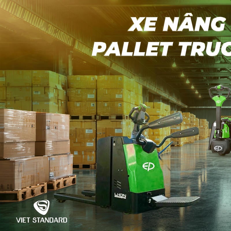 Xe Nâng Tay điện Thấp 2 Tấn Pallet Truck