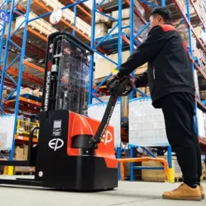 Xe Nâng Điện Đứng Lái 1.4 Tấn Stacker Es14-14wa Ắc Quy 24v 1