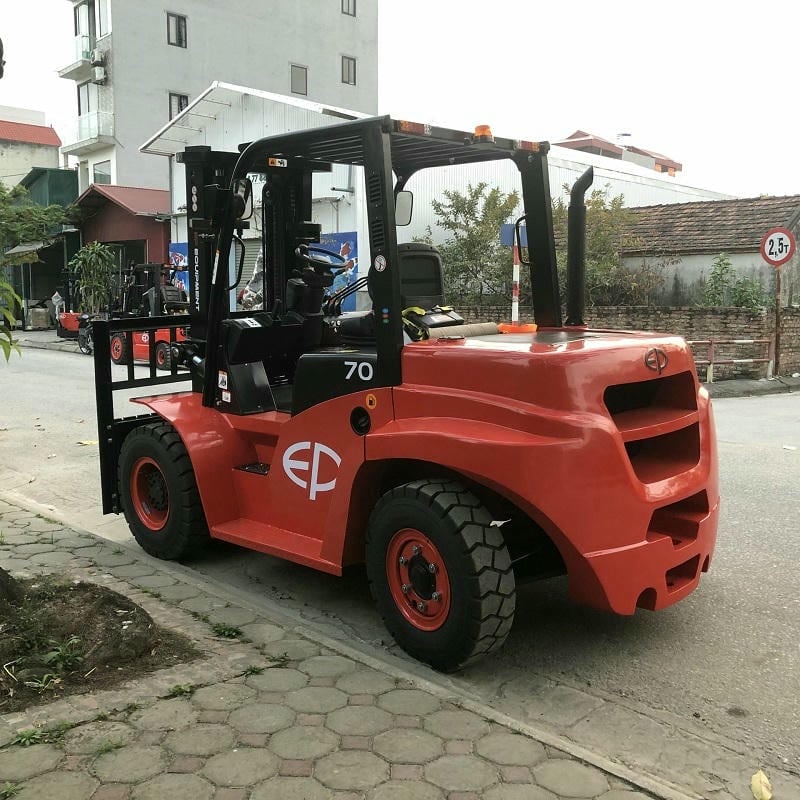 Xe Nâng Dầu 7 Tấn CPCD70T9 Động Cơ Mitsubishi S6S-T Nâng 7m