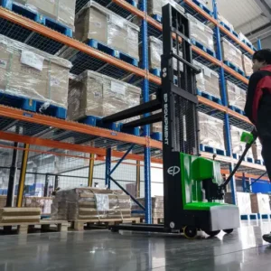 Xe Nâng Điện Đứng Lái 1.2 Tấn Stacker Ds4-d Nguồn 24v80ah 2