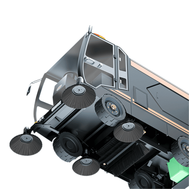 Xe Quét Rác Hút Bụi Ngồi Lái Cabin Kín U220car 6