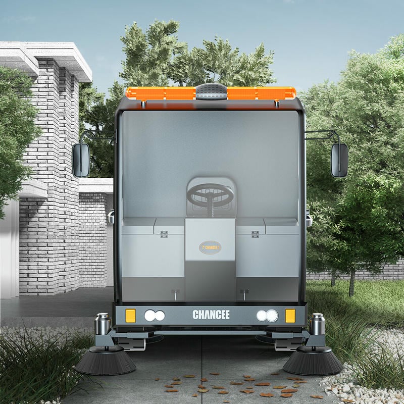 Xe Quét Rác Hút Bụi Ngồi Lái Cabin Kín U220car 9