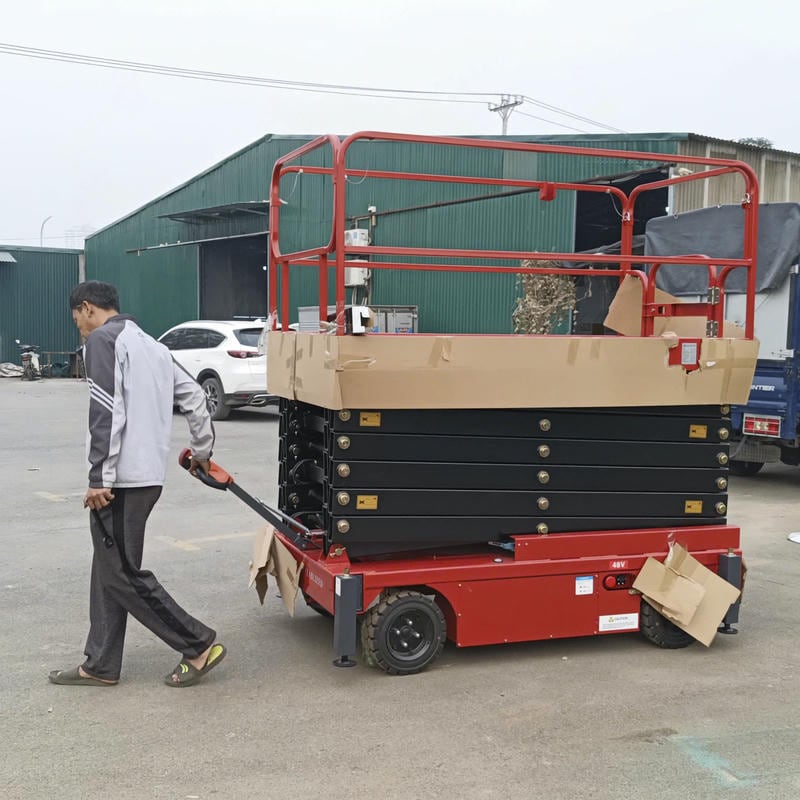 Thang Nâng Người 500kg, Nâng Cao 11m-13m Sjy0.5-11a Tự Hành 1