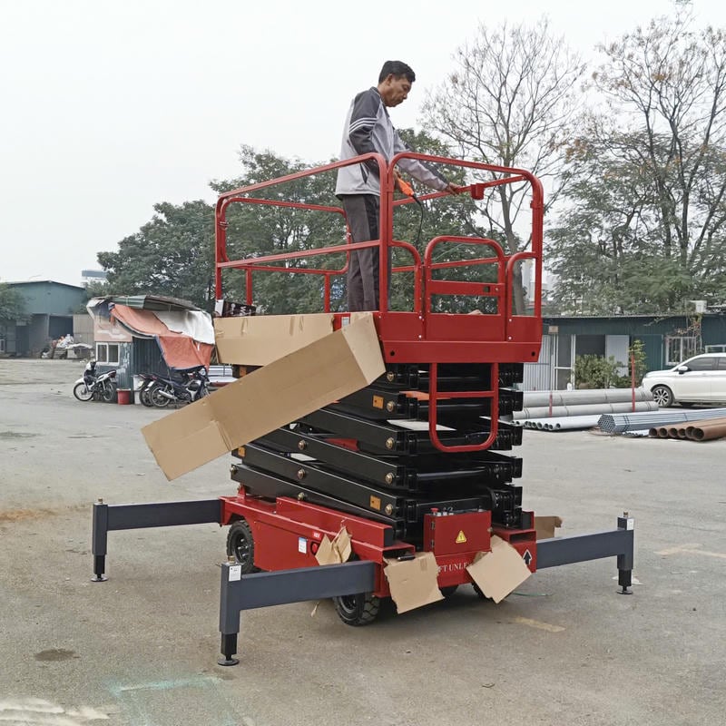 Thang Nâng Người 500kg, Nâng Cao 11m-13m SJY0.5-11A Tự Hành