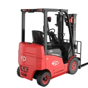 Xe nâng điện EP CPD25FC màu đỏ nhỏ gọn cho kho lạnh -40°C
