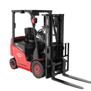 Xe nâng điện EP CPD25FC đỏ đen với càng nâng dài cho kho lạnh
