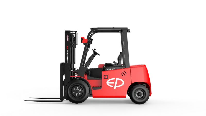 Khung gầm chắc của EP EFX4 - 353 với lốp khí nén và gầm 125 mm