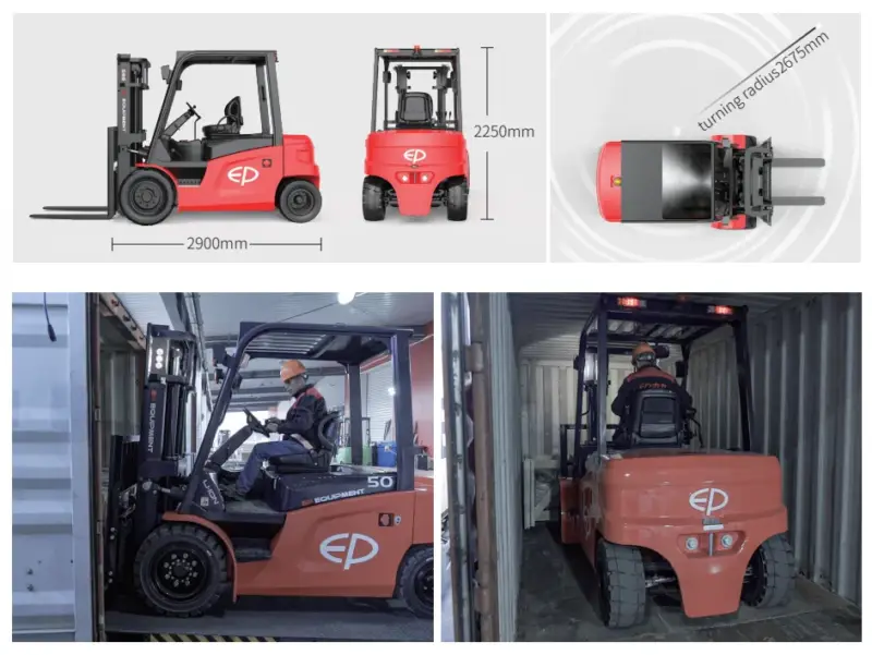 CPD45L1 thông số kỹ thuật xe nâng điện 4.5 tấn EP Tâm tải