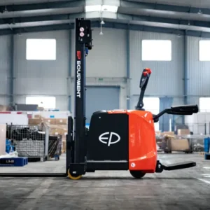 Xe Nâng Điện Đứng Lái 1.2 Tấn RSC122 Stacker Nâng 3m Nguồn 24V