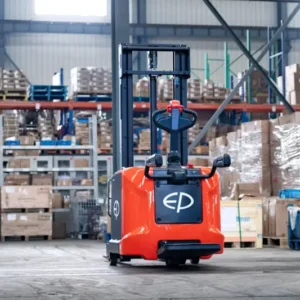 Xe Nâng Điện Đứng Lái 1.2 Tấn RSC122 Stacker Nâng 3m Nguồn 24V