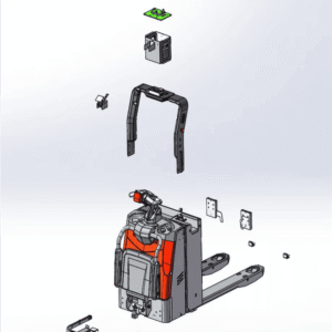 Xe Nâng Tay Điện Tự Động 2 Tấn Exp20 Pin 24v205ah 1